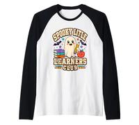 Spooky Little Learners Club Fantasma Design Maglia con Maniche Raglan