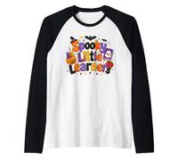 Spooky Little Learners Halloween Insegnante Design Maglia con Maniche Raglan