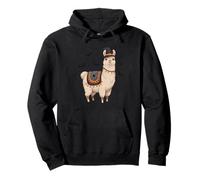 Spooky Llama Halloween Vibes - Grafica animale carino Felpa con Cappuccio