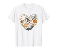 Spooky Love Boo pipistrelli zucca Halloween Party Design Charming Maglietta