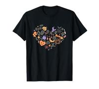 Spooky Love Boo pipistrelli zucca Halloween Party Design Fun Maglietta