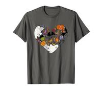 Spooky Love Boo pipistrelli zucca Halloween Party design grande Maglietta