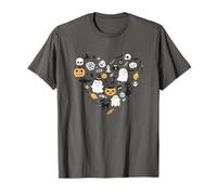 Spooky Love Boo pipistrelli zucca Halloween Party Design perfetto Maglietta