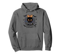 Spooky Mama Halloween Gatto Carino Fiocco Felpa con Cappuccio