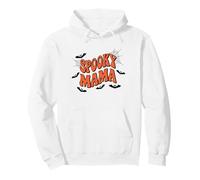 Spooky Mama Halloween Mom Ghost Costume Retro Groovy Felpa con Cappuccio
