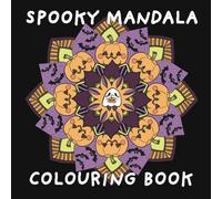 Spooky Mandala Coloring Book. Cute Halloween fun for all ages