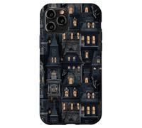 Spooky Mansion Pattern Gothic Victorian Halloween Custodia per iPhone 11 Pro