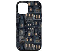 Spooky Mansion Pattern Gothic Victorian Halloween Custodia per iPhone 12/12 Pro