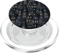 Spooky Mansion Pattern Gothic Victorian Halloween PopSockets PopGrip per MagSafe