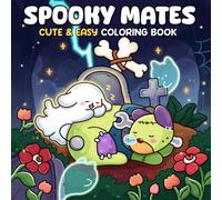 Spooky Mates: A Coloring Book for Adults and Teens Featuring Creepy Characters and Pets in Whimsical Scenes for Relaxation