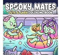 Spooky Mates Coloring Book: Kawaii Haunt Coloring Pages for All Ages with Friendly Creatures, Cute Night Scenes, and Playful Halloween Vibes to Relax