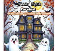 Spooky Night Carnival: : Halloween Coloring Book for Kids Ages 4-10