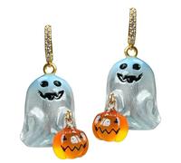 Spooky Orecchini di Halloween per donne e ragazze - Piccoli gioielli con pendolo fantasma e in 3D | Orecchini leggeri per feste in costume, regali per le vacanze, decorazione per abiti o