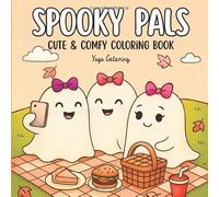 SPOOKY PALS: Bold & Easy Halloween Coloring Book for Teens & Adults