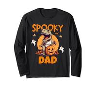 SPOOKY PAPÀ ZUCCA T-REX VENTAGE HALLOWEEN Maglia a Manica