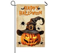 Spooky Pumpkin Halloween Happy Halloween Jack O'Lantern Bandiera Esterna 30X45Cm Bandiere Moda Decorative Bandiera Vacanza Per Patio Camera Da Letto Dormitorio