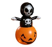 Spooky Pumpkin Inflatable, Halloween Yard Decor, Built In Lighting