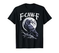 Spooky Raven Moon Halloween Crow Creepy Night Scene Maglietta