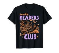Spooky Readers Book Club Halloween Book Lover Bookish Reader Maglietta