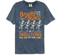 Spooky Scary Skeletons - Sss Funky Decorativo - American Classici - Blu Solido A
