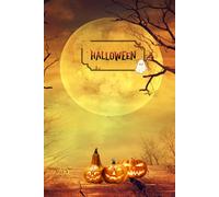 Spooky Scribbles: A Hauntingly Fun Halloween Notebook: A Creepy-Cool Place for Notes, Doodles, and Halloween Magic, Forest Moon Cover