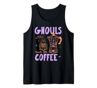 Spooky Season Coffee Lover Halloween Fall Autumn Ghost Canotta