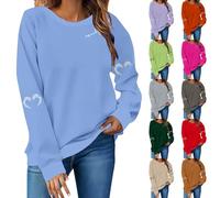 Spooky Season - Felpa da donna con fantasma divertente, taglie forti, a maniche lunghe, pullover a maniche lunghe, abbigliamento da festival, Marrone, M