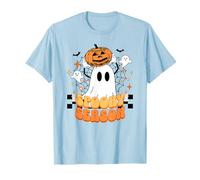 Spooky Season Ghost Pumpkin Halloween Fun Art Design Maglietta