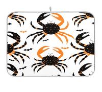 Spooky Season Granchio piatto mat scolapiatti tappetino per cucina bancone scolapiatti pad cucina asciugatrice tappetino grande scolapiatti tappetino 18 x 24
