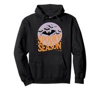 Spooky Season Halloween Boho Bats Stars Felpa con Cappuccio