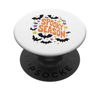 Spooky Season Halloween Boho Bats Stars PopSockets PopGrip Adesivo