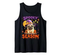 Spooky Season Pug Halloween Amante dei Cani Divertente Spooky Pug Canotta