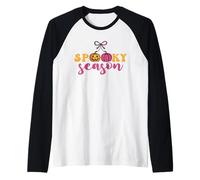 Spooky Season Zucca Ciliegie Halloween Uomini Donne Bambini Maglia con Maniche Raglan