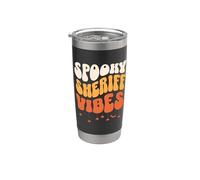 Spooky Sherrif Vibes Halloween Bicchiere termico in acciaio inox doppia parete