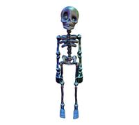 Spooky Skeleton Frigorifero Magneti, Poseable Skull Decor Set, Funny Halloween Magnet Stickers, Cool Decorative Accents, Ideal for Kitchen Locker Home Party 1,97 x 1,97 x 3,94 pollici