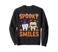 Spooky Smiles Carino Halloween Dente Design Felpa