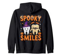 Spooky Smiles Carino Halloween Dente Design Felpa con Cappuccio