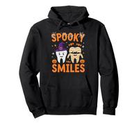 Spooky Smiles Carino Halloween Dente Design Felpa con Cappuccio