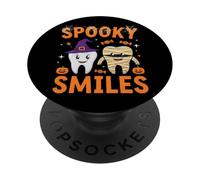Spooky Smiles Carino Halloween Dente Design PopSockets PopGrip Adesivo