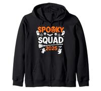 Spooky Squad 2025 Divertenti Vibrazioni di Halloween per Gli Amanti dei Fantasmi Felpa con Cappuccio
