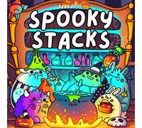 Spooky Stacks: Cute and Cozy Kawaii Coloring Book with Spooky Animals and Silly Halloween Characters in Little Stacks