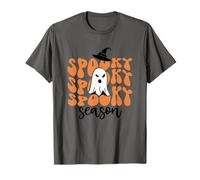 Spooky Stagione Halloween Boo Scheletro Coquette Bow Design Per Maglietta