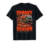 Spooky Stagione Monster Truck Halloween Design Bambini Maglietta