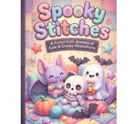 Spooky Stitches: A Pastel Goth Coloring Book - 50+ Creepy Cute Illustrations for Stress Relief and Mindfulness: Whimsigoth Aesthetic Horror, Hygge ... for Adults and Teens, 8.5x11 Large Format