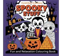 Spooky Stuff: Kawaii Halloween Fun and Relaxation Coloring Book for Adults and Teens