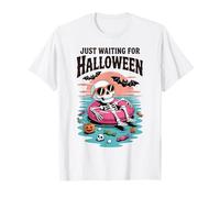 Spooky Summer Skeleton Just Waiting for Halloween Kids Gifts Maglietta