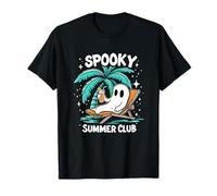 Spooky Summer Summerween Scheletro Fantasma Halloween Maglietta