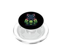 Spooky Summer Watermelon Jack O Lantern Kawaii Cat PopSockets PopGrip per MagSafe
