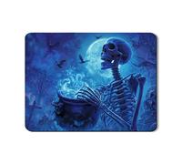 Spooky - Tappetino scolapiatti per bancone della cucina, in gomma assorbente a tema Halloween, tappetino scolapiatti fantasia blu scuro per bancone della cucina, 45,7 x 61 cm