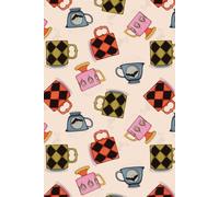 Spooky Tea Party Notebook: Cute Gothic Tea Cup Pattern Journal, 150 Lined Pages, 6 x 9 Inches